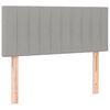 vidaXL Boxspringbett mit Matratze Hellgrau 90x190 cm Stoff