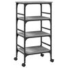 vidaXL K&uuml;chenwagen Grau Sonoma 45x35x89,5 cm Holzwerkstoff