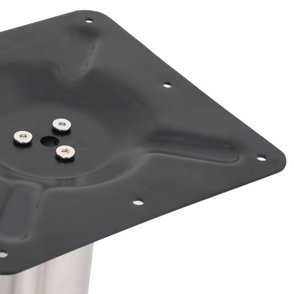 vidaXL Bistrotisch-Gestell Silbern 70x40x72 cm Edelstahl