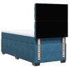 vidaXL Boxspringbett mit Matratze Blau 100x200 cm Samt