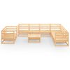vidaXL 10-tlg. Garten-Lounge-Set Massivholz Kiefer