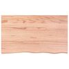 vidaXL Waschtischplatte Hellbraun 100x60x(2-4) cm Massivholz Behandelt