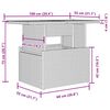 vidaXL Garten-Sofa-Set mit Kissen 7 pcs Hellgrau Poly Rattan