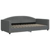vidaXL Tagesbett mit Matratze Dunkelgrau 100x200 cm Stoff