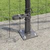 vidaXL Zaun mit Pfosten Grau 1 x 10 m Stahl