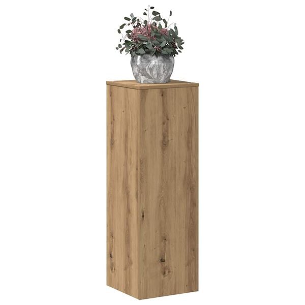 vidaXL Pflanzenst&auml;nder Artisan-Eiche 33x33x100 cm Holzwerkstoff