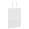 vidaXL Papiertragetaschen 250 Stk. mit Henkeln Wei&szlig; 15x8x21 cm