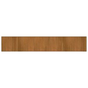 vidaXL Teppich Rechteckig Braun 70x400 cm Bambus