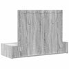 vidaXL Schminktisch mit Schubladen Grau 100 x 40 x 70 cm Holzwerkstoff