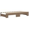 vidaXL Tagesbett Ausziehbar Cappuccino 90x200 cm Kunstleder