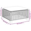 vidaXL 6-tlg. Garten-Sofagarnitur mit Kissen Schwarz Poly Rattan