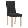vidaXL Esszimmerst&uuml;hle 2 Stk. Schwarz Stoff