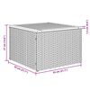 vidaXL 7-tlg. Garten-Sofagarnitur mit Kissen Schwarz Poly Rattan