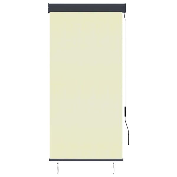 vidaXL Au&szlig;enrollo 80 x 250 cm Cremewei&szlig;