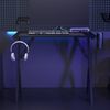 vidaXL Gaming-Schreibtisch mit Y-Gestell Schwarz 90x60x75 cm