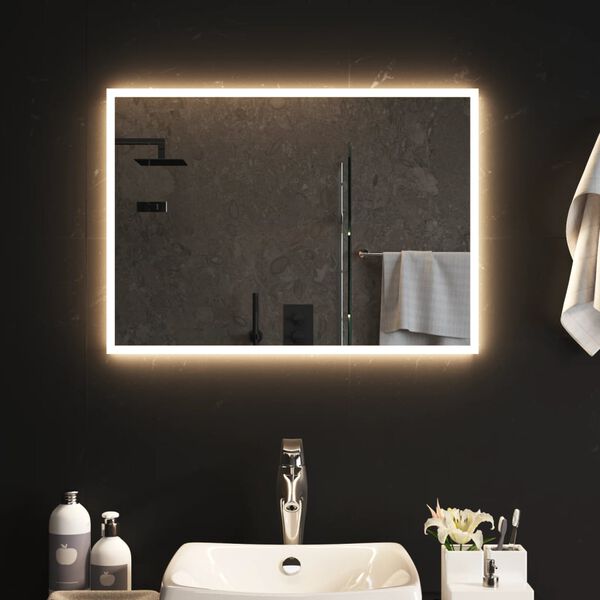 vidaXL LED-Badspiegel 70x50 cm