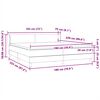 vidaXL Boxspringbett mit Matratzen Dunkelblau 180x220 cm Samt