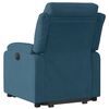 vidaXL Relaxsessel mit Aufstehhilfe Blau Samt