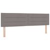 vidaXL Boxspringbett mit Matratze Taupe 180 x 200 cm Stoff