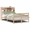 vidaXL Massivholzbett mit Regal ohne Matratze 135x190 cm Kiefernholz