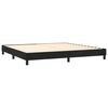 vidaXL Boxspringbett mit Matratze & LED Schwarz 200x200 cm Samt