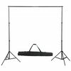 vidaXL Fotostudio-Set mit Softbox-Leuchten, Hintergrund und Reflektor