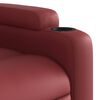 vidaXL Massagesessel mit Aufstehhilfe Weinrot Kunstleder