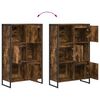 vidaXL B&uuml;cherregal Raucharbe 68 x 30 x 108.5 cm Holzwerkstoff