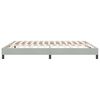 vidaXL Boxspringbett ohne Matratze Hellgrau 180x210 cm Samt