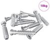 vidaXL Kopfschraube 2900 Stk. Silber Stahl