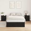 vidaXL Aufbewahrungsbettgestell Schwarz Eichen-Optik 120 x 190 cm