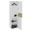 FMD Kleiderschrank mit 2 T&uuml;ren 54,5x41,7x199,1 cm Wei&szlig; & Artisan-Eiche