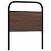 vidaXL Kopfteil Braun Eichen-Optik 75 cm Stahl und Holzwerkstoff