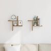 vidaXL Wandregale 2 Stk. Artisan-Eiche 38x12x38 cm Holzwerkstoff