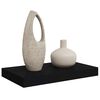 vidaXL Schwebendes Wandregal Schwarz 40x23x3,8 cm MDF