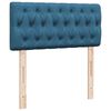 vidaXL Ottoman-Bett mit Matratze Dunkelblau 90x190 cm Samt