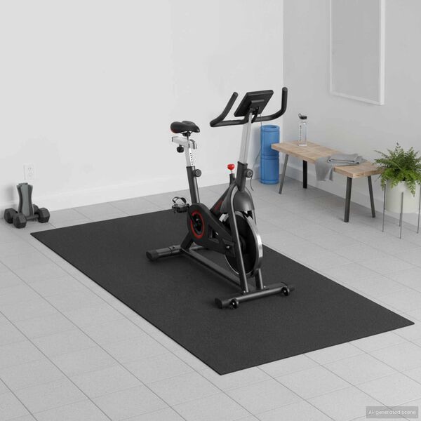 vidaXL Sport Schutzmatte Schwarz 150 x 75 x 0,6 cm PVC