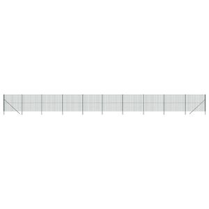 vidaXL Maschendrahtzaun Gr&uuml;n 2,2x25 m Verzinkter Stahl