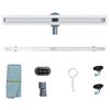 vidaXL 360&deg; Duschablauf mit slim Modell Silber 70 cm Edelstahl 304
