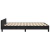 vidaXL Bettgestell ohne Matratze Schwarz 120x190 cm Samt