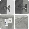 vidaXL Badezimmerm&ouml;bel-Set 5 pcs Beton Grau Holzwerkstoff & Metall