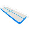 vidaXL Aufblasbare Gymnastikmatte mit Pumpe 400x100x15 cm PVC Blau