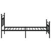 vidaXL Bettgestell mit Kopf- und Fu&szlig;teil Metall Schwarz 107x203 cm