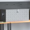 vidaXL Aluminiumkiste 90,5×35×40 cm Silbern