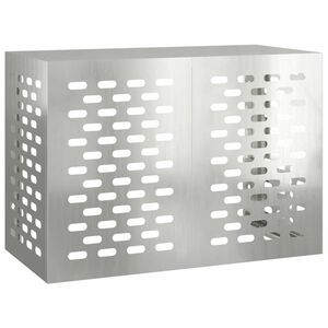 vidaXL Klimaanlagenabdeckung Silber 100 x 50 x 70 cm Verzinkter Stahl
