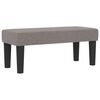 vidaXL Boxspringbett mit Matratze mit Kopfteil Taupe 90 x 200 cm Stoff