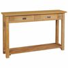 vidaXL Konsolentisch Massivholz Teak 120x30x80 cm