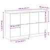 vidaXL Sideboard 2 pcs Schwarz Eichen-Optik 60 x 30 x 70 cm