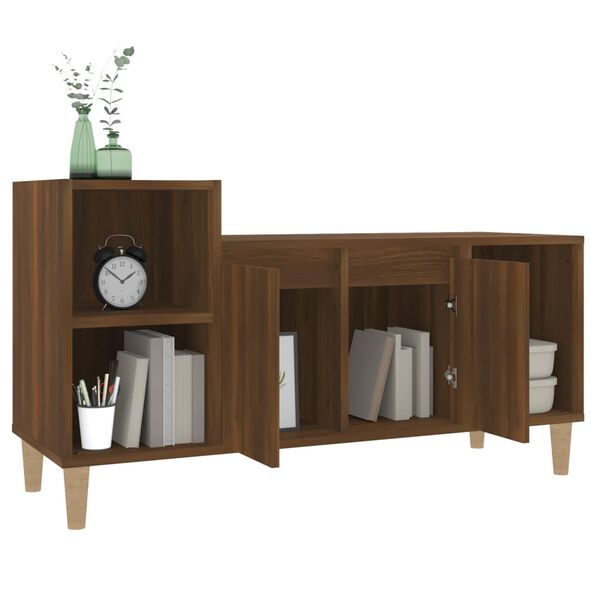 vidaXL TV-Schrank Braun Eichen-Optik 100x35x55 cm Holzwerkstoff