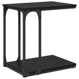 vidaXL Beistelltisch Schwarz Eichen-Optik 50 x 35 x 52 cm